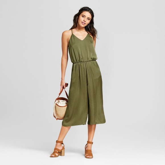 Xhilaration Pants - NWT Xhilaration Seaweed Greed Jumpsuit LARGE